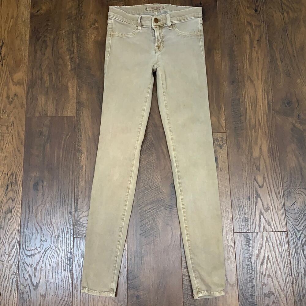 J Brand Sandstone Tan Skinny Ankle Low Rise Jeans